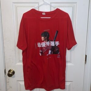 Shohei Ohtani Los Angeles Angels MLB Baseball 2021 MVP Graphic T-Shirt Size XL